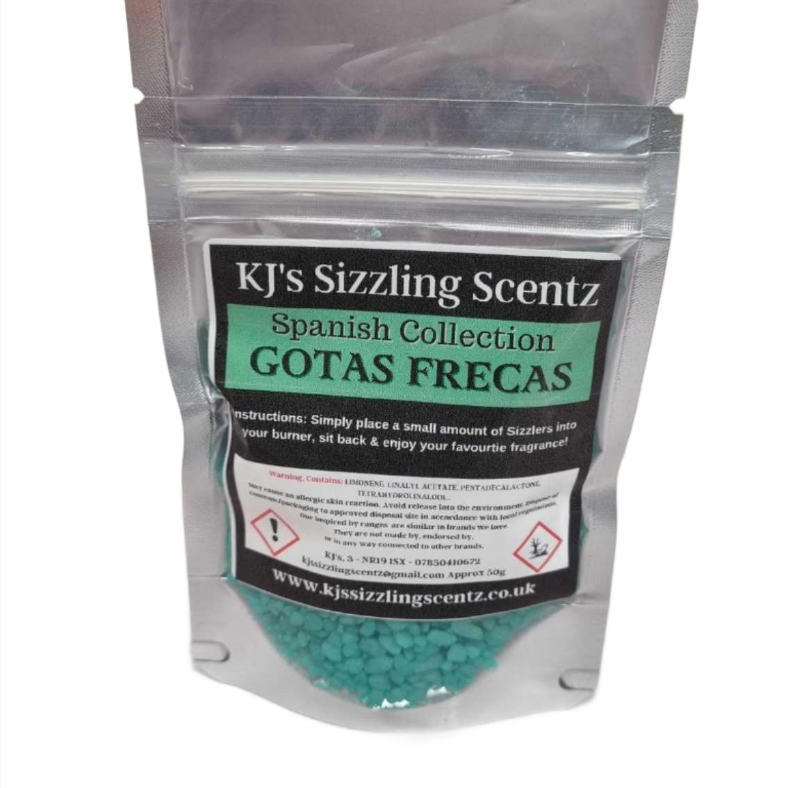 Spanish Fragranced Sizzlers - Gotas Frecas KJ's Sizzling Scentz