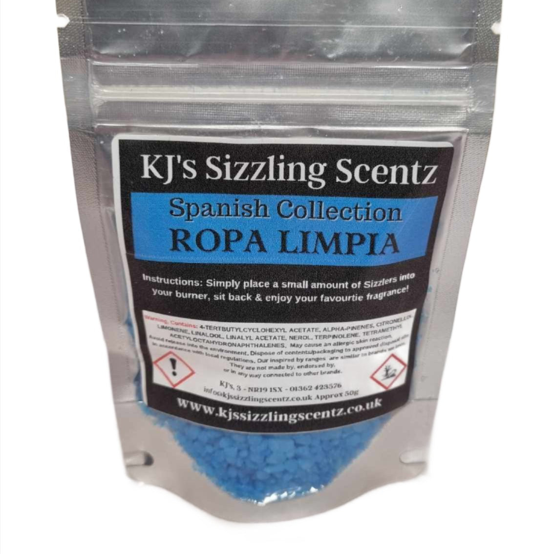 Spanish Fragranced Sizzlers -Ropa Limpia KJ's Sizzling Scentz