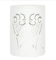 Ceramic White Angel Wings Tea-Light Burner - KJ's Sizzling Scentz