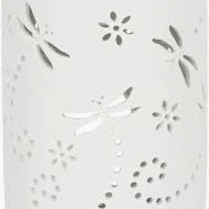 Ceramic White Dragonfly Tea-Light Burner - KJ's Sizzling Scentz