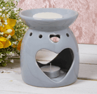 "Grey Ceramic Large Heart" - KJ's Sizzling Scentz