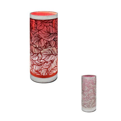 Tall Pink Leaf Design Electric Aroma Lamp - KJ's Sizzling Scentz