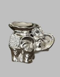 Sparkling Silver Elephant Tea-Light Burner - KJ's Sizzling Scentz