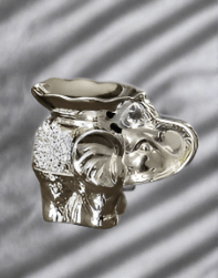 Sparkling Silver Elephant Tea-Light Burner - KJ's Sizzling Scentz