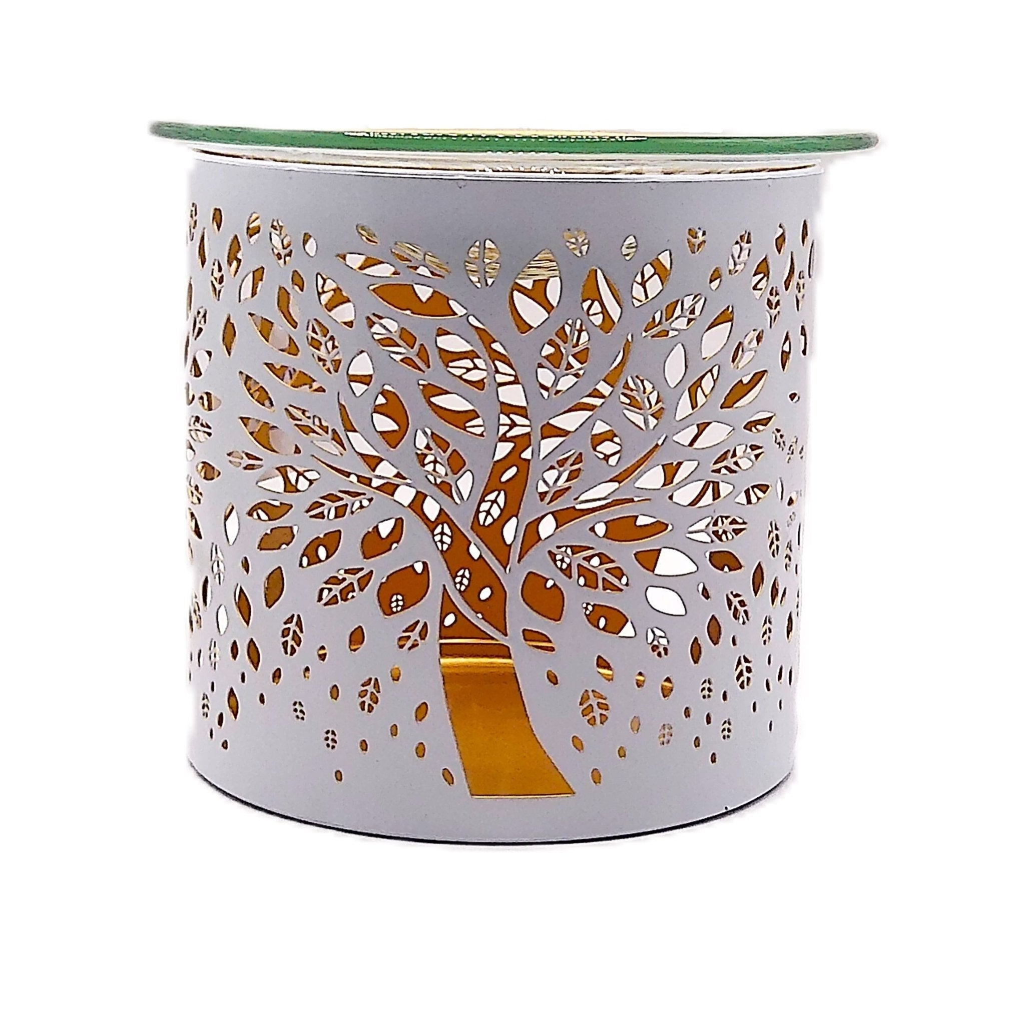 Golden, diverse Black & White designed Aroma T Light Burners - KJ's Sizzling Scentz