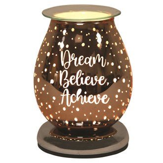 Bronze Touch Lamp Dream Believe Achieve - KJ's Sizzling Scentz
