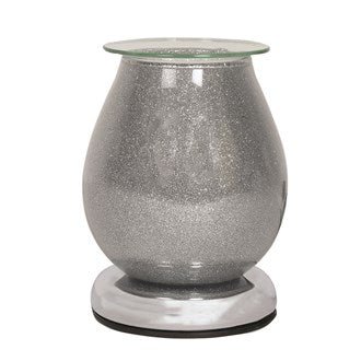 Silver Glitter Touch Aroma Lamp - KJ's Sizzling Scentz