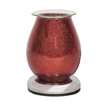 Red Glitter Touch Aroma Lamp - KJ's Sizzling Scentz