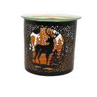 Golden, diverse Black & White designed Aroma T Light Burners - KJ's Sizzling Scentz