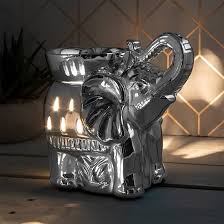 Silver Elephant Electric Aroma Lamp - KJ's Sizzling Scentz
