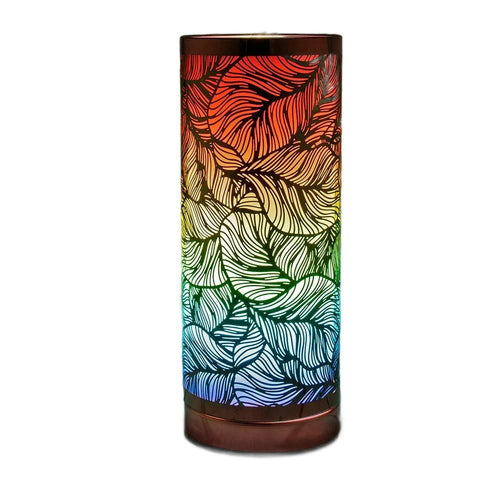 Tall Rainbow Leaf Design Electric Aroma Lamp - KJ's Sizzling Scentz