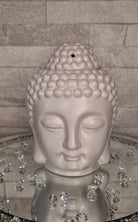 grey buddha head tealight burner