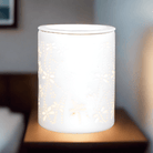 Dragonfly Cut White Ceramic Electric Aroma Lamp - KJ's Sizzling Scentz