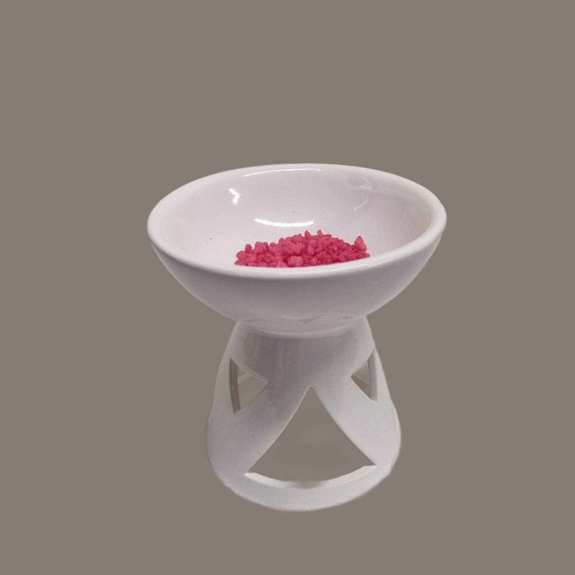 White Geometric Tea-Light Burner - KJ's Sizzling Scentz