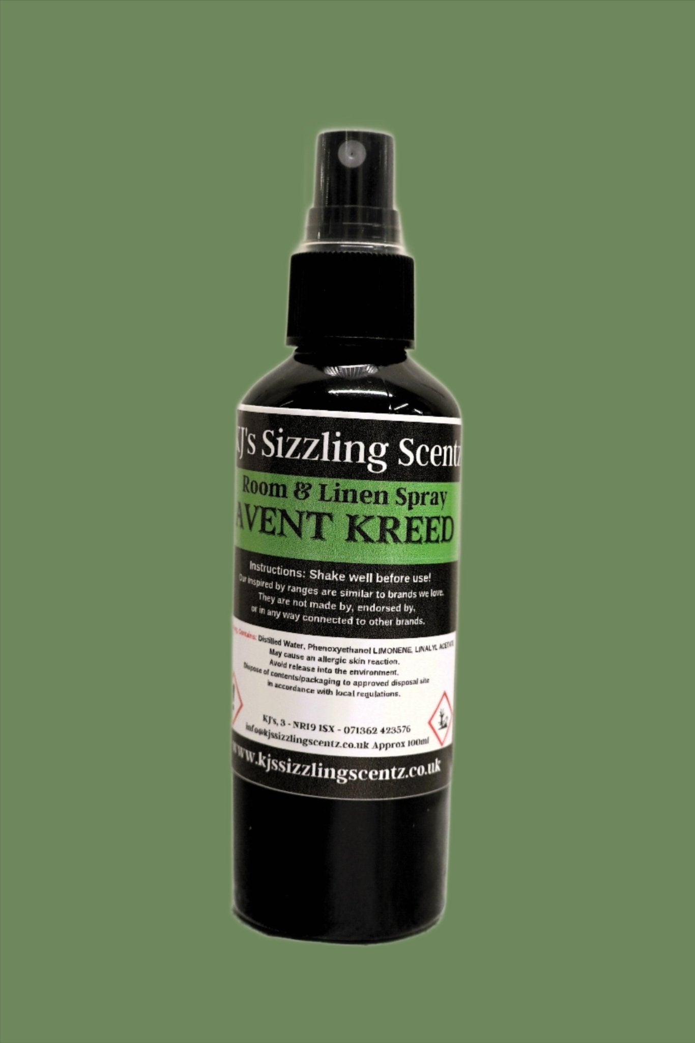 Perfume & Aftershave Room & Linen Sprays - KJ's Sizzling Scentz