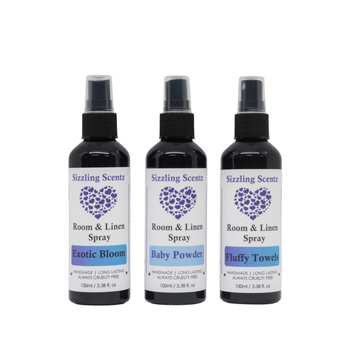 Clean & Fresh Room & Linen Sprays - KJ's Sizzling Scentz