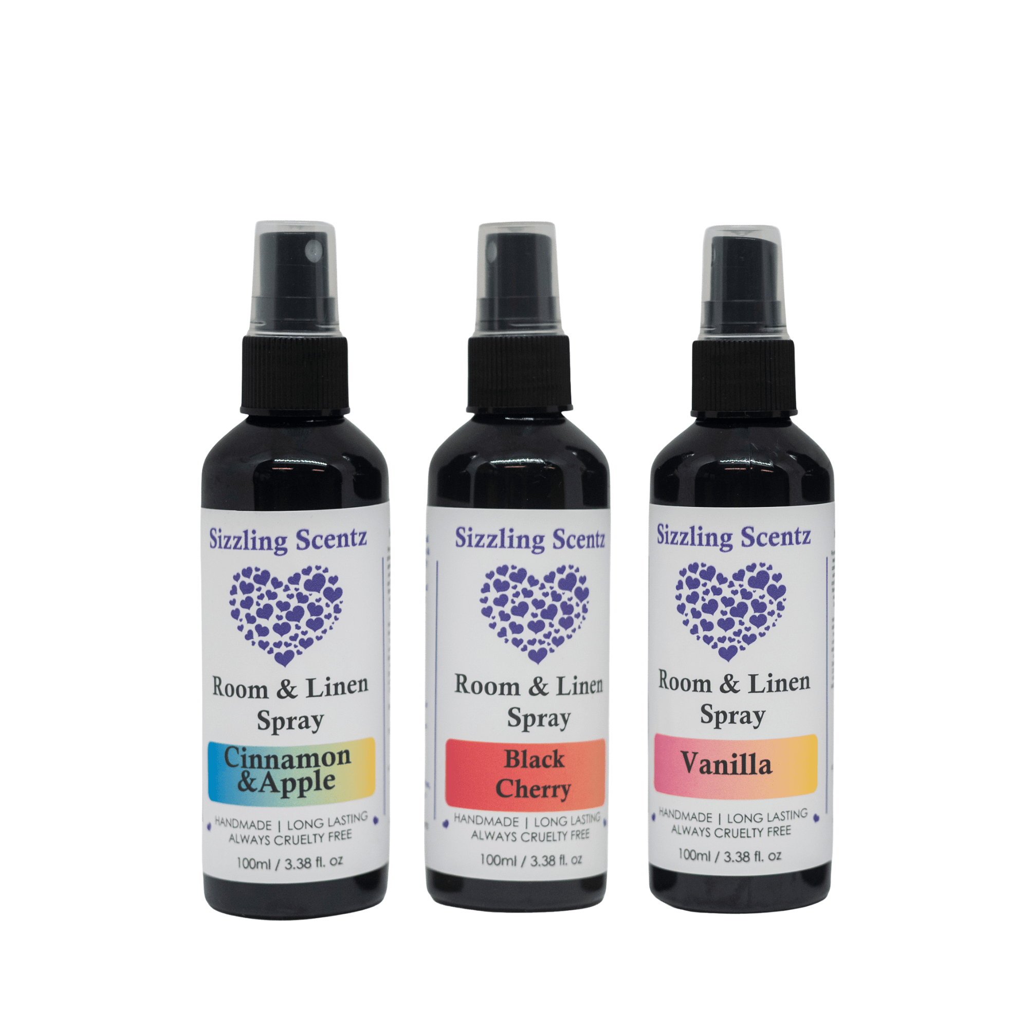 Sweet & Fruity Room & Linen Sprays - KJ's Sizzling Scentz