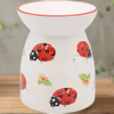 The Country Life Ladybirds Tea-Light Burner - KJ's Sizzling Scentz