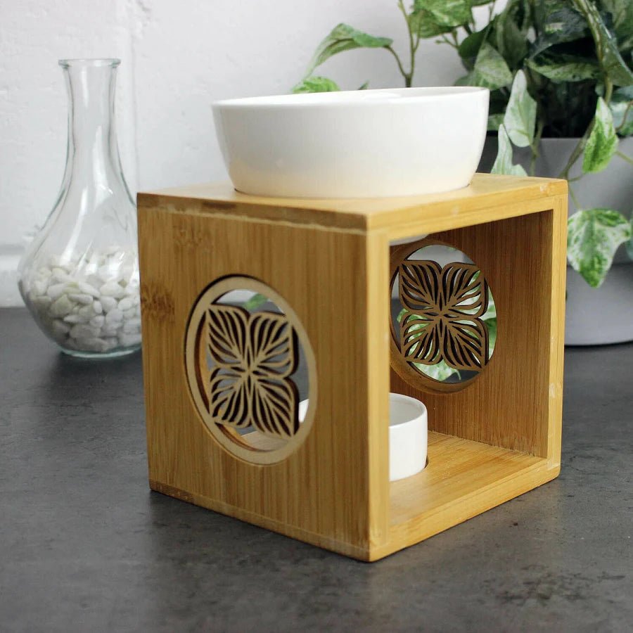 Bamboo Lotus T - Light Burner | Wax Melt Burner - KJ's Sizzling Scentz