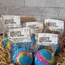 Jumbo Ball - Unicorn Sparkle Bath Bomb - KJ's Sizzling Scentz