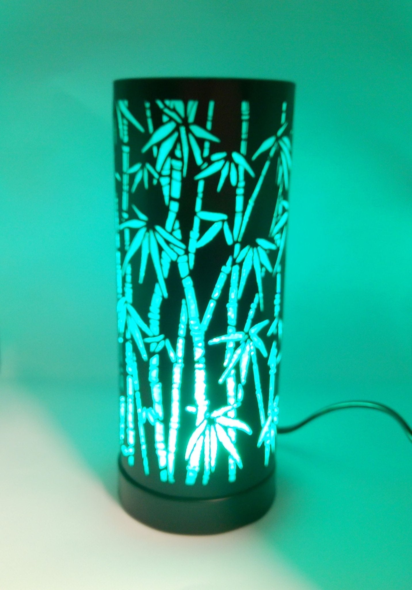 Bamboo LED Colour Changing Aroma Lamp - KJ's Sizzling Scentz