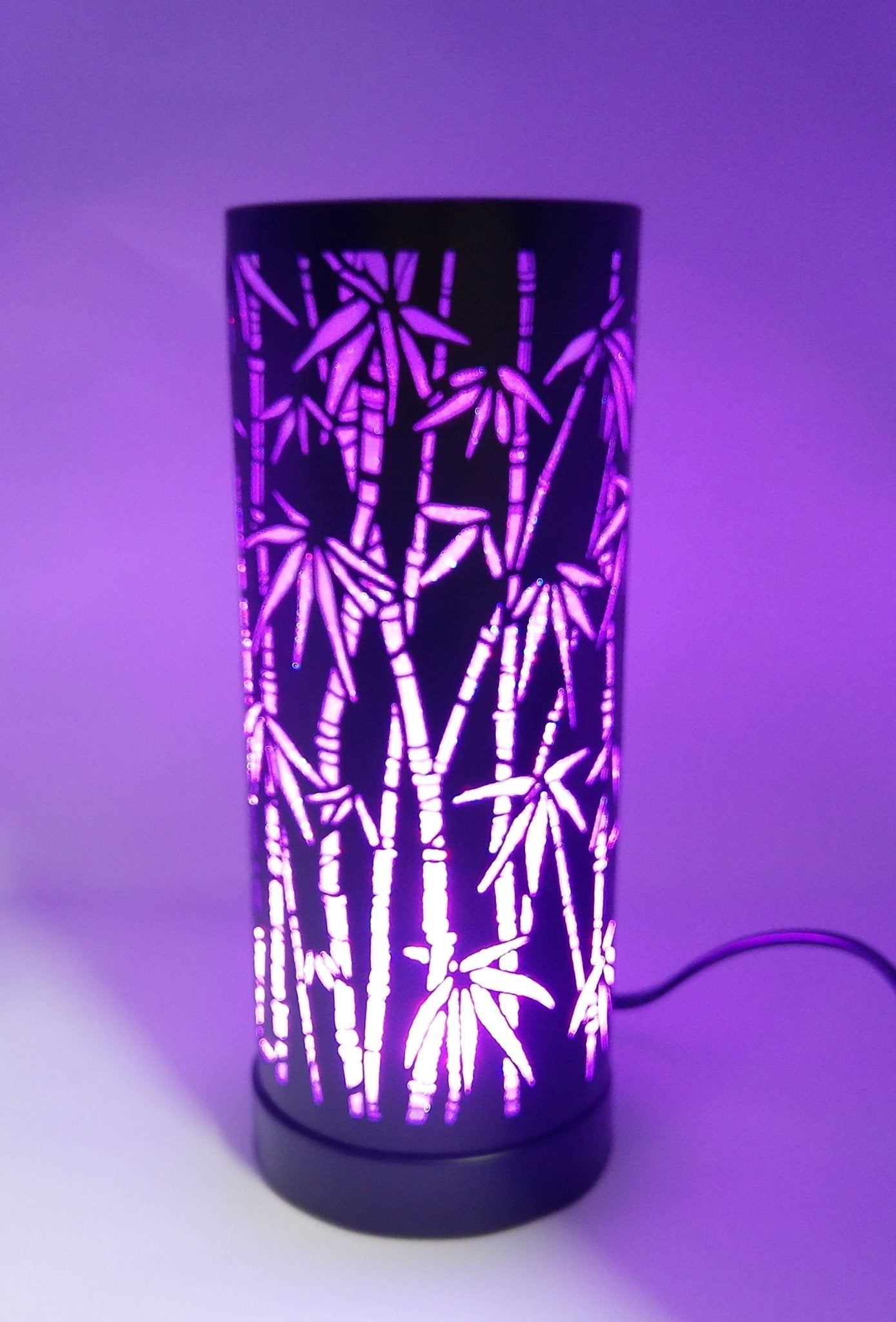 Bamboo LED Colour Changing Aroma Lamp - KJ's Sizzling Scentz